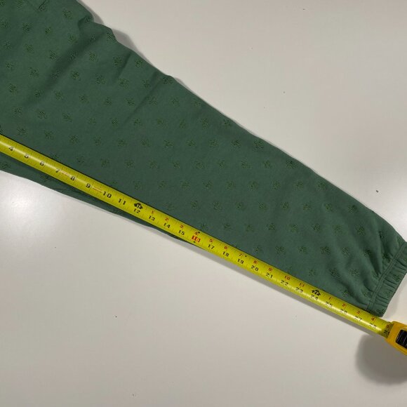 Octobers Very Own All Over Embroidered Monogram Sweatpants Green mens size S - Picture 8 of 9